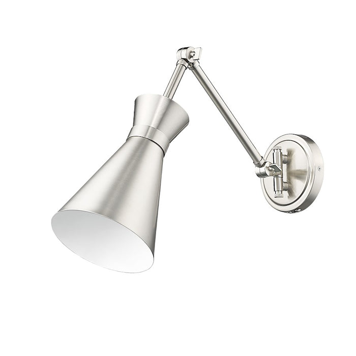 Z-Lite Soriano 1 Light Wall Sconce, Brushed Nickel