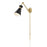 Z-Lite Soriano 1 Light Wall Sconce, Matte Black/Modern Gold