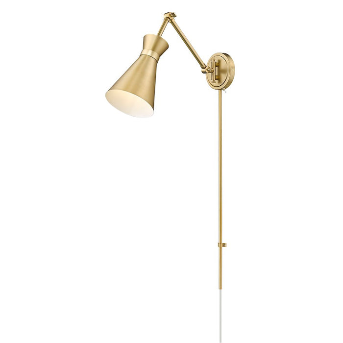 Z-Lite Soriano 1 Light Wall Sconce, Modern Gold