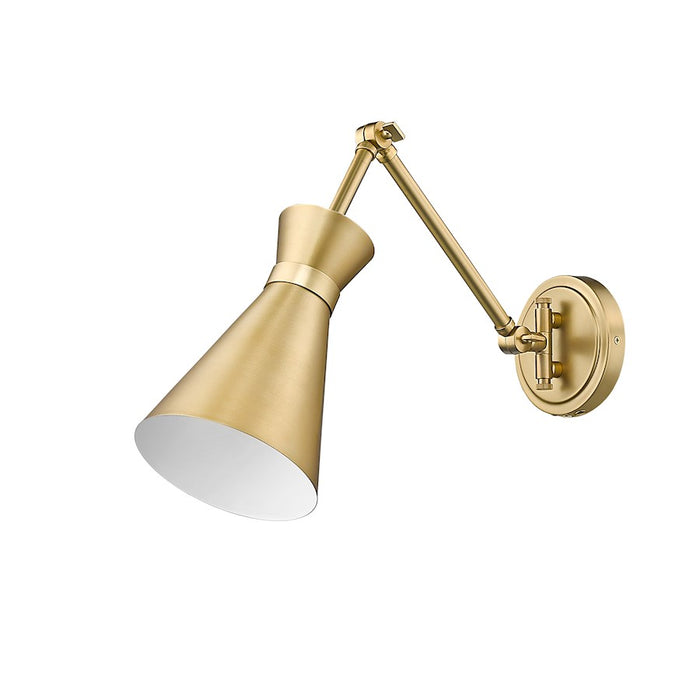 Z-Lite Soriano 1 Light Wall Sconce, Modern Gold