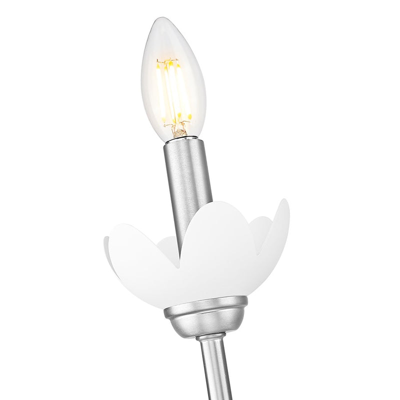 Z-Lite Allistair 1 Light Wall Sconce, Brushed Nickel/Clear Ribbed