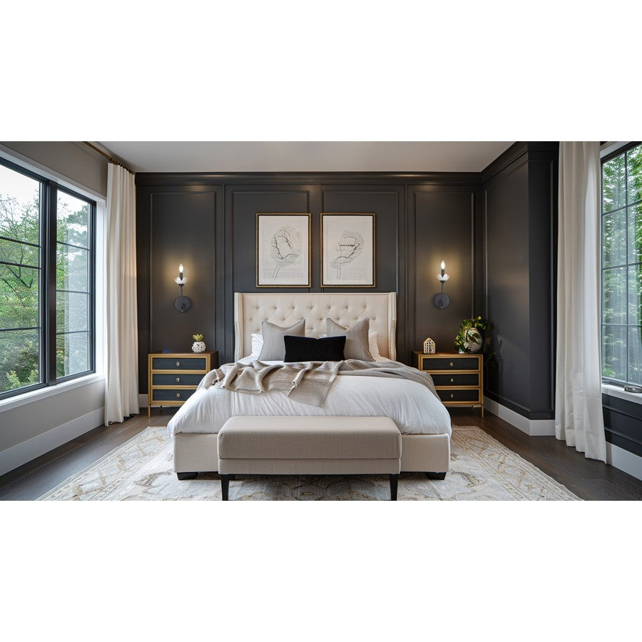 Z-Lite Allistair 1 Light Wall Sconce, Matte Black/Clear Ribbed