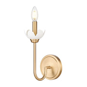 Z-Lite Allistair 1 Light Wall Sconce, Modern Gold/Clear Ribbed - 352-1S-MGLD