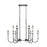 Z-Lite Allistair 12Lt Linear Chandelier, Matte Black/Clear Ribbed - 352-42L-MB