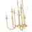 Z-Lite Allistair 12Lt Linear Chandelier, Modern Gold/Clear Ribbed