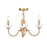 Z-Lite Allistair 4Lt Semi Flush Mount, Modern Gold/Clear Ribbed - 352-4SF-MGLD