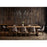 Z-Lite Allistair 16Lt Linear Chandelier, Matte Black/Clear Ribbed
