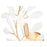Z-Lite Claudine 1 Light Wall Sconce, Modern Gold/Frosted