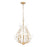 Z-Lite Claudine 5 Light Chandelier, Modern Gold/Frosted - 353-24MGLD