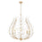 Z-Lite Claudine 8 Light Chandelier, Modern Gold/Frosted