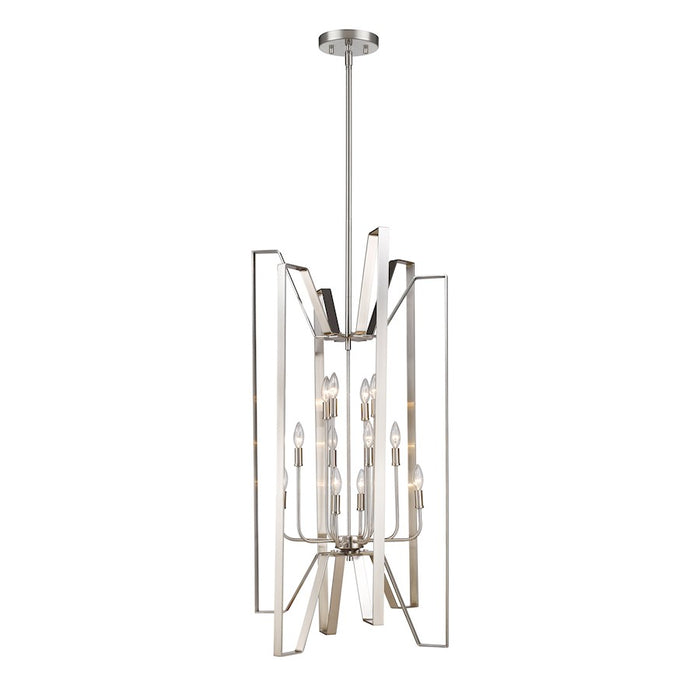 Z-Lite Marsala 12 Light Pendant, Brushed Nickel - 4000-12BN