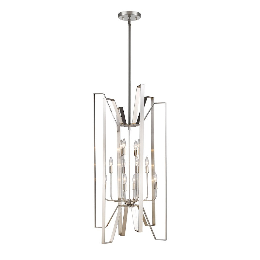 Z-Lite Marsala 12 Light Pendant, Brushed Nickel - 4000-12BN