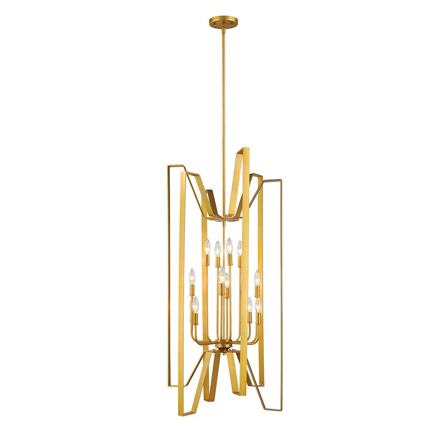 Z-Lite Marsala 12 Light Pendant, Polished Metallic Gold - 4000-12PMG