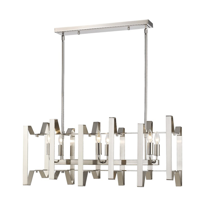 Z-Lite Marsala 6 Light Island/Billiard, Brushed Nickel - 4000-34BN