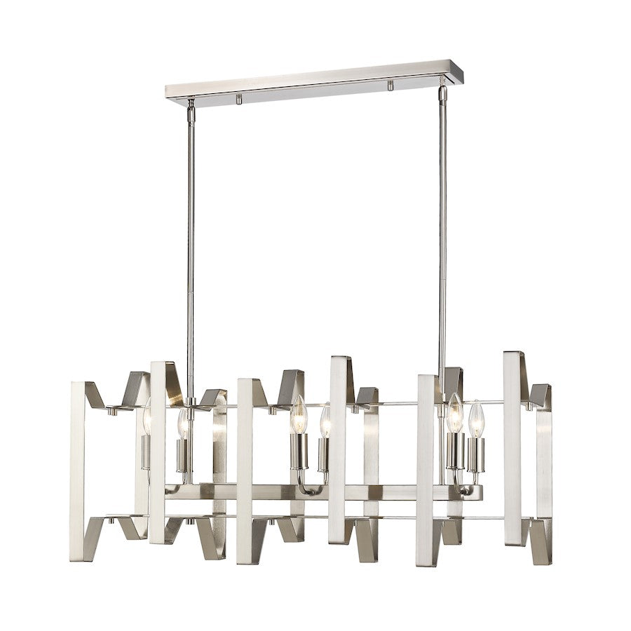 Z-Lite Marsala 6 Light Island/Billiard, Brushed Nickel - 4000-34BN