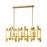 Z-Lite Marsala 6 Light Island/Billiard, Polished Metallic Gold - 4000-34PMG