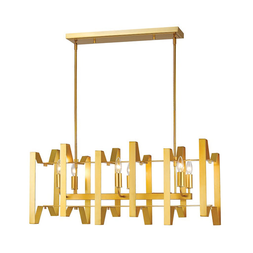 Z-Lite Marsala 6 Light Island/Billiard, Polished Metallic Gold - 4000-34PMG