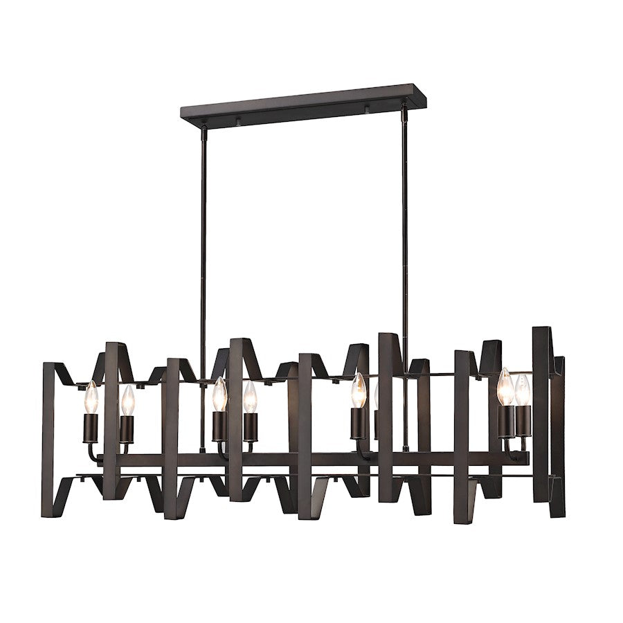 Z-Lite Marsala 8 Light Island/Billiard, Bronze - 4000-44BRZ