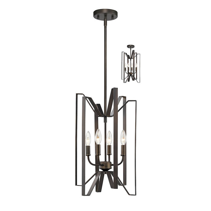 Z-Lite Marsala 4 Light Pendant, Bronze - 4000-4BRZ