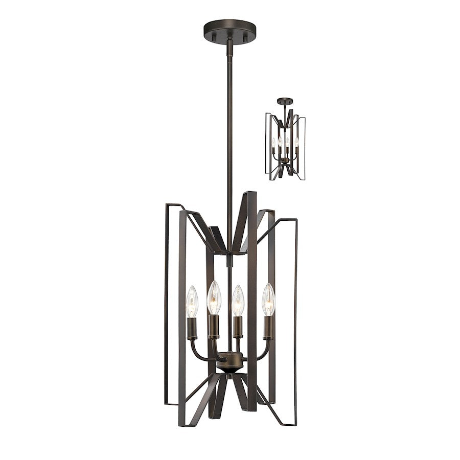 Z-Lite Marsala 4 Light Pendant, Bronze - 4000-4BRZ