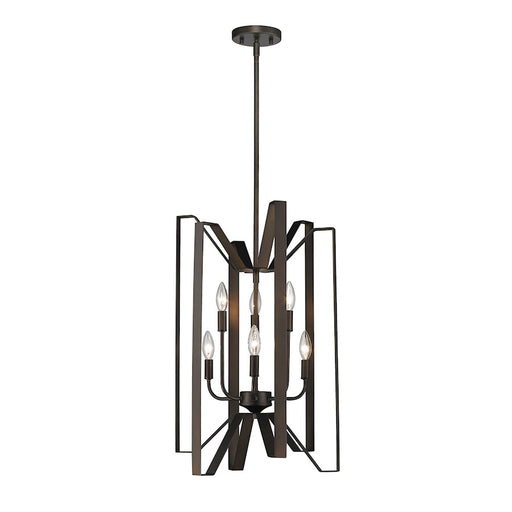 Z-Lite Marsala 6 Light Pendant, 16x16x26", Bronze - 4000-6BRZ