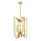 Z-Lite Marsala 6 Light Pendant, 16x16x26", Polished Metallic Gold - 4000-6PMG