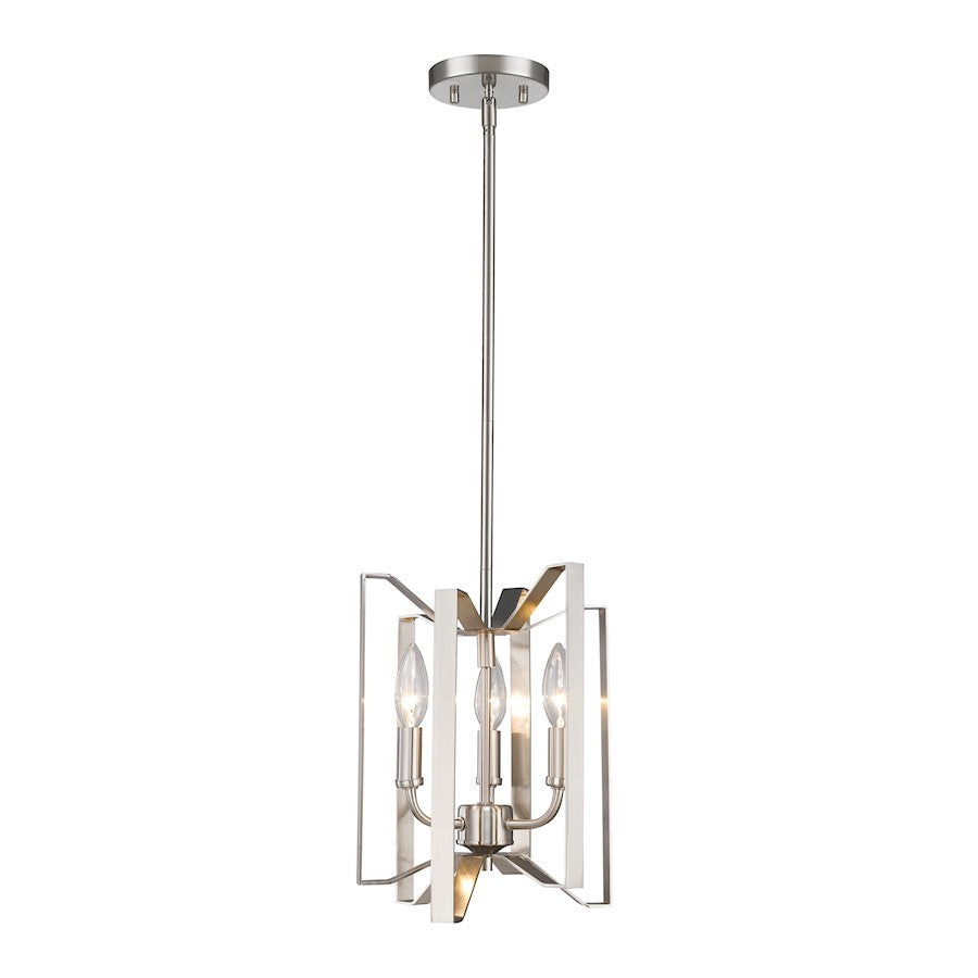Z-Lite Marsala 3 Light Mini Pendant, Brushed Nickel - 4000MP-BN