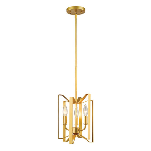 Z-Lite Marsala 3 Light Mini Pendant, Polished Metallic Gold - 4000MP-PMG