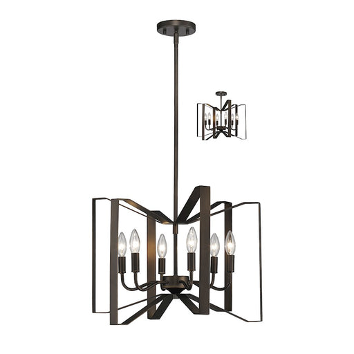 Z-Lite Marsala 6 Light Pendant, 20x20x15", Bronze - 4000P-BRZ