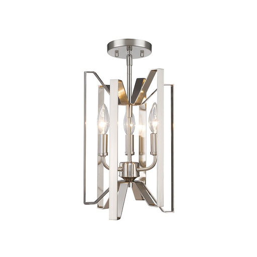 Z-Lite Marsala 3 Light Semi Flush Mount, Brushed Nickel - 4000SF-BN