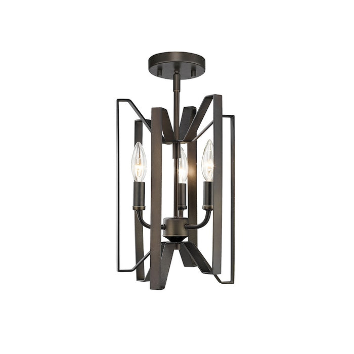 Z-Lite Marsala 3 Light Semi Flush Mount, Bronze - 4000SF-BRZ