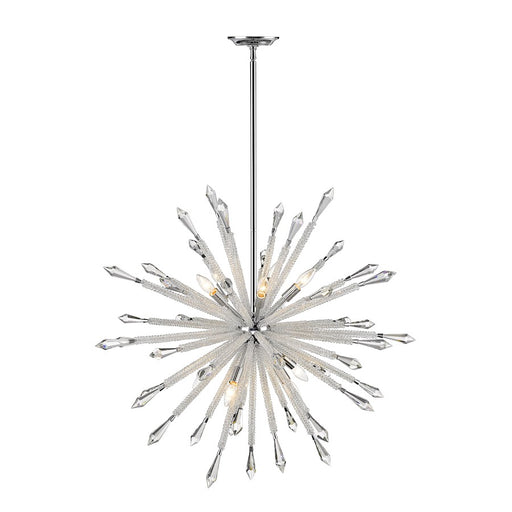 Z-Lite Soleia 10 Light Chandelier, Chrome - 4002-10