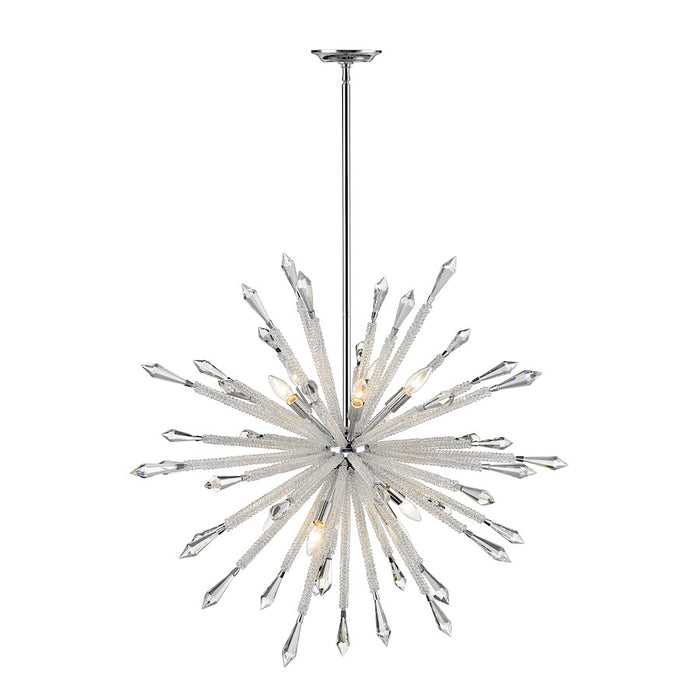 Z-Lite Soleia 10 Light Chandelier, Chrome - 4002-10