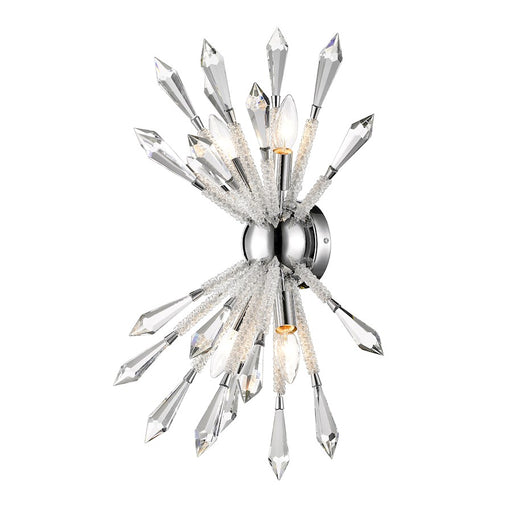 Z-Lite Soleia 4 Light Wall Sconce, Chrome - 4002-4S