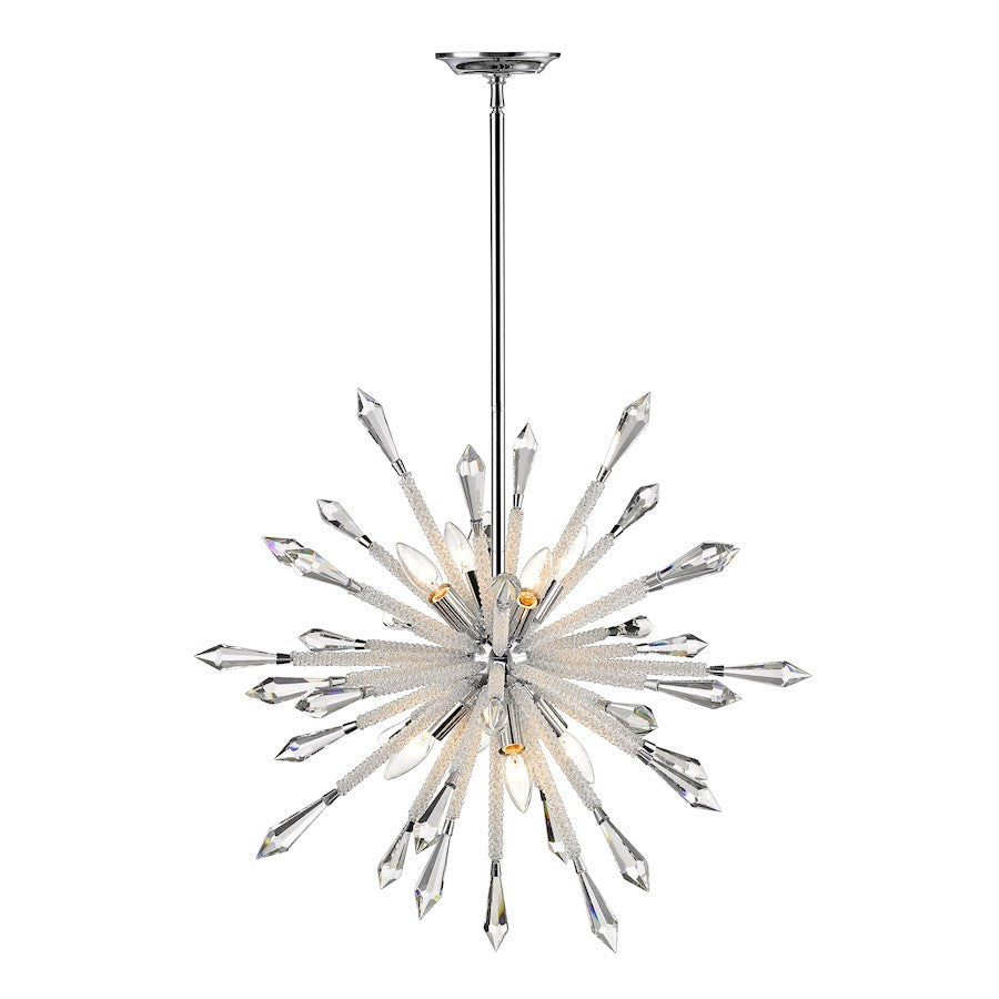Z-Lite Soleia 8- Light Chandelier, Chrome - 4002-8