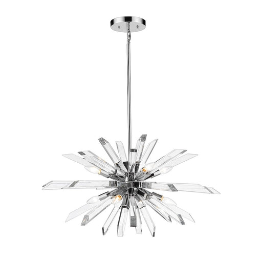 Z-Lite 8 Light Burst 33" Island/Billiard, Chrome