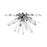 Z-Lite 4 Light Burst 24" Flush Mount, Chrome