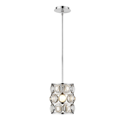 Z-Lite 1 Light Eternity 9" Mini Pendant, Chrome