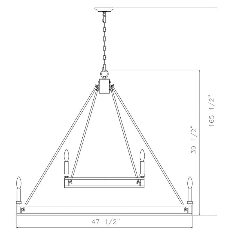 Z-Lite Dennison 18 Light Chandelier, Signature Brass