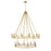 Z-Lite Dennison 20 Light Chandelier, Signature Brass