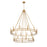 Z-Lite Dennison 20 Light Chandelier, Signature Brass