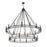 Z-Lite Dennison 28 Light 60" Chandelier, Matte Black/Matte Black