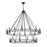 Z-Lite Dennison 28 Light 60" Chandelier, Matte Black/Matte Black