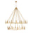 Z-Lite Dennison 28 Light Chandelier, Signature Brass