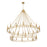 Z-Lite Dennison 28 Light Chandelier, Signature Brass