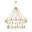 Z-Lite Dennison 28 Light Chandelier, Signature Brass