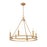 Z-Lite Dennison 6 Light Chandelier, Signature Brass - 4005-6SBR