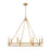 Z-Lite Dennison 8 Light Chandelier, Signature Brass
