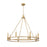 Z-Lite Dennison 8 Light Chandelier, Signature Brass