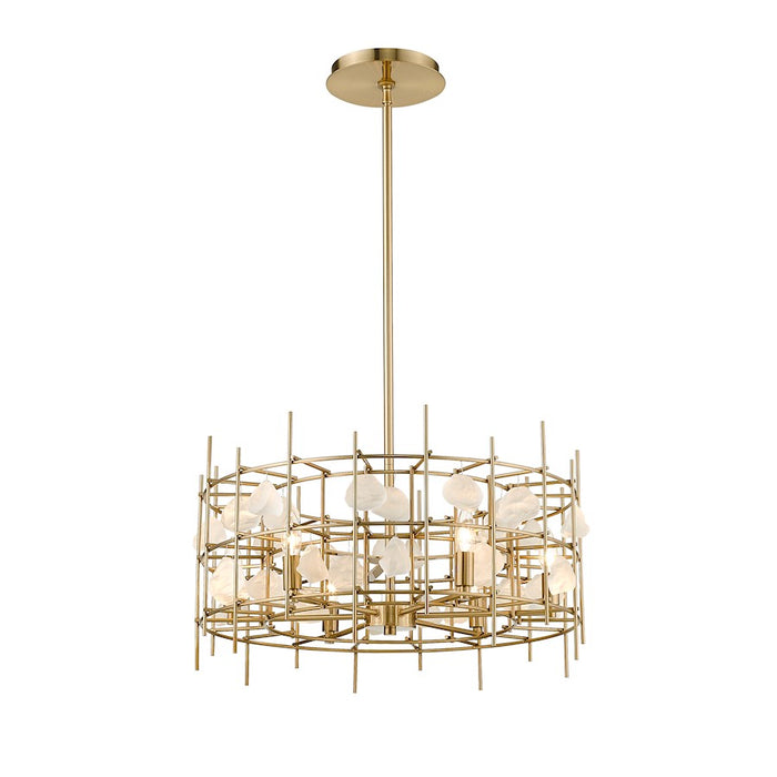 Z-Lite Garroway 6 Light 14" Chandelier, Aged Brass, Aged Brass - 4007-24AGBR